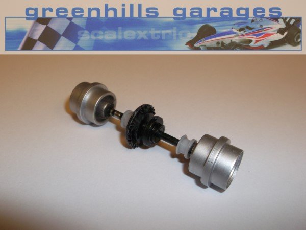 Greenhills Scalextric Williams BMW FW23 C2334 Rear Axle & Wheels Used - P2927...