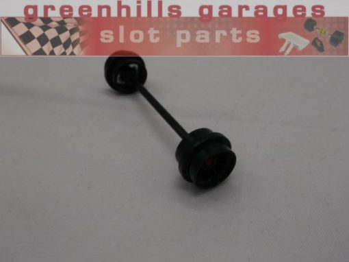 Greenhills Scalextric Renault R23/R24 front Axle and Wheels in Black - Used - P7333