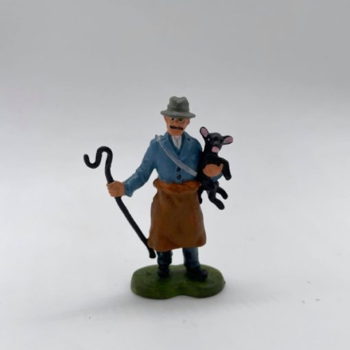 F995 Greenhills Unique Hand Painted Britains Farmer with Lamb - 1.32 Scale - NEW