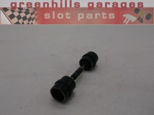 Greenhills Scalextric Porsche 911/935 Gold Rimmed Front Axle and Wheels - Used - P7426 JM**