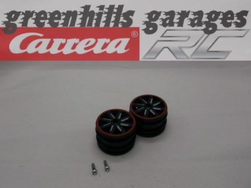 Greenhills Carrera RC ''Red Jumper 2'' Rear Wheel Pair and Screws - Used - CRCP211**