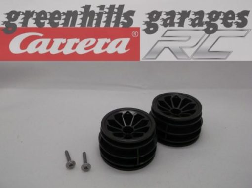 Greenhills Carrera RC ''Fire Racer 2'' Rear Wheel Pair and Screws 370201060 - Used - CRCP189