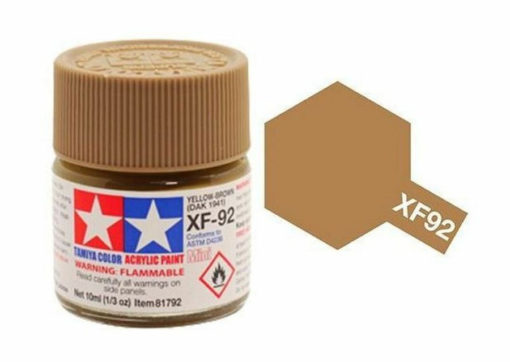 Greenhills Tamiya 10ml Bottle of Acrylic Paint - Yellow Brown DAK 1941 XF-92 - C5108