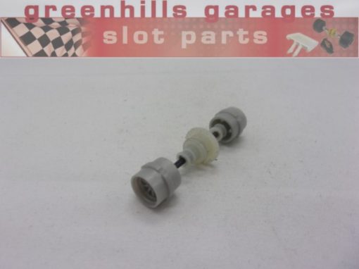 Greenhills Scalextric Start Team Car Rear Axle+Wheels Grey- Used -P7863**