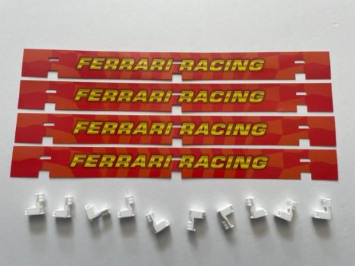 Greenhills Carrera GO!!! Ferrari Fences x 4 & Clips x 10 - NEW - MACC844