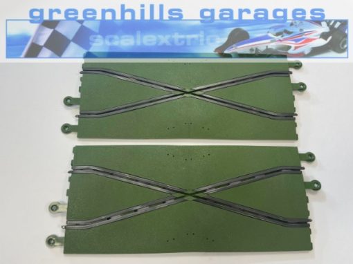 Greenhills Scalextric Vintage Classic Track Green 2 Piece Chicane C182 - Used - MT288