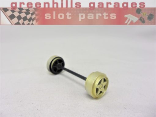 Greenhills Scalextric Subaru Impreza 1st Generation Front Wheels+Axle- Used- P7951**