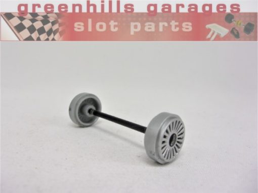 Greenhills Scalextric Fiat 500 Front Axle+Wheels- Used -P7978**