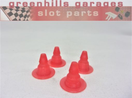 Greenhills Scalextric Red Marker Cones x 4- NEW- MACC943**