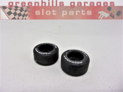 Greenhills Scalextric McLaren Mercades MP4-22 Tyre Pair Grooved- Used -P8407**