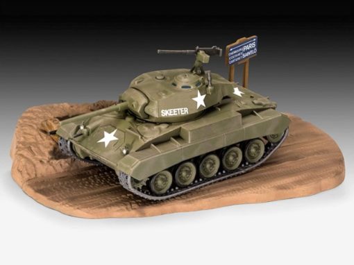 Greenhills Revell Military Tank Kit M24 Chaffee 03323 1.76 Scale - NEW - RPC005 - Image 2