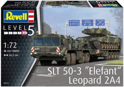 Greenhills Revell Military Kit SLT 50-3 Elefant & Leopard 2A4 03311 1.72 Scale - NEW - RPC020