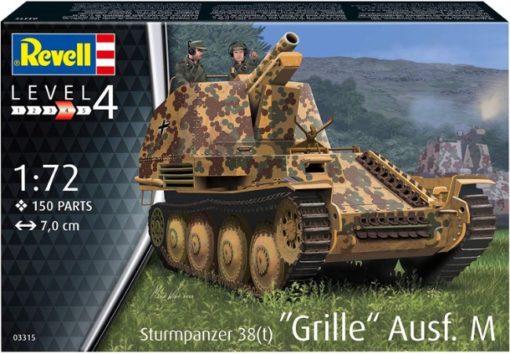 Greenhills Revell Military Kit Sturmpanzer 38t Grille Ausf. M 03315 1.72 Scale - NEW - RPC021