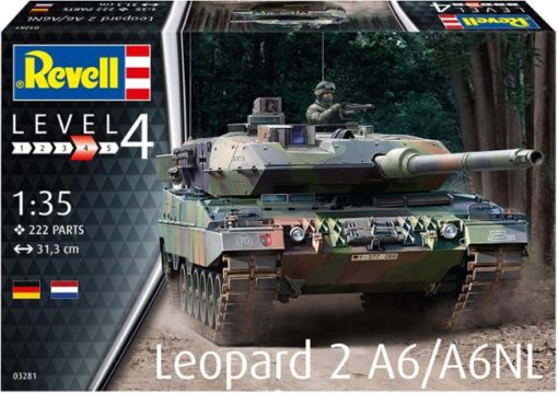 Greenhills Revell Military Kit Leopard 2 A6/A6NL Tank 03281 1.35 Scale - NEW - RPC031