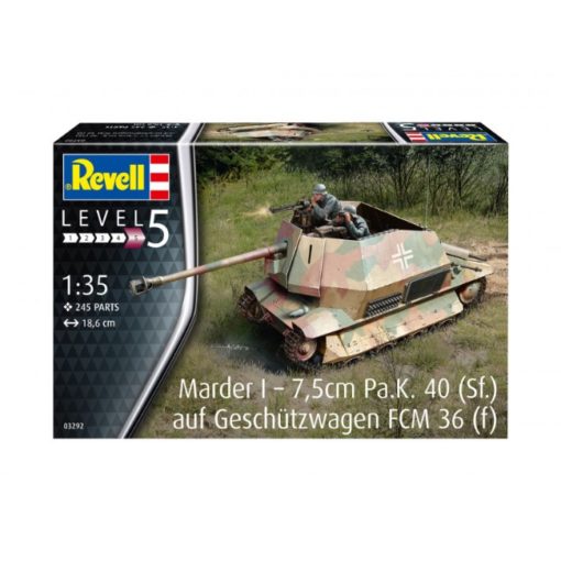 Greenhills Revell Kit Marder I - 7.5cm Pa.K. 40 (Sf.) auf FCM 36(f) 03292 1.35 Scale - NEW - RPC033