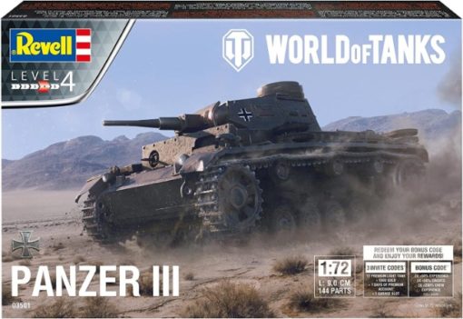 Greenhills Revell Military Kit Panzer III World Of Tanks 03501 1.72 Scale - NEW - RPC040