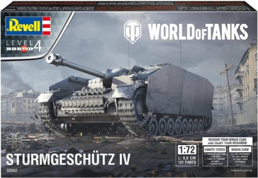 Greenhills Revell Military Kit Sturmgeschutz IV World Of Tanks 03502 1.72 Scale - NEW - RPC041