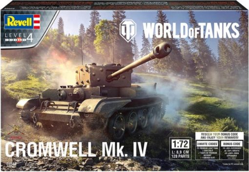 Greenhills Revell Military Kit Cromwell Mk. IV World Of Tanks 03504 1.72 Scale - NEW - RPC043