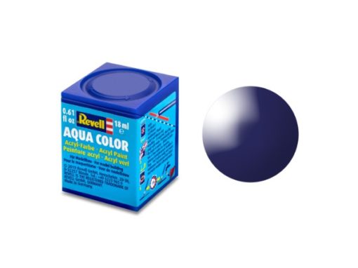 Greenhills Revell Aqua Colour Acrylic Paint Night Blue Gloss 18ML 36154 - NEW - C5363