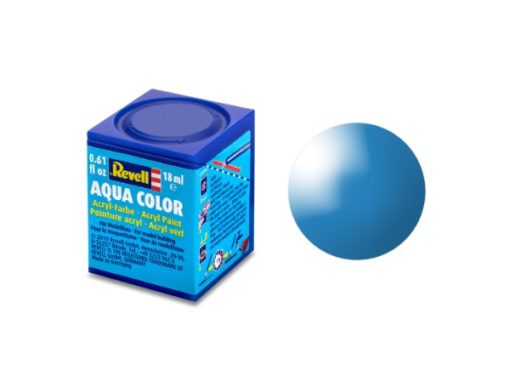 Greenhills Revell Aqua Colour Acrylic Paint Light Blue Gloss 18ML 36150 - NEW - C5367