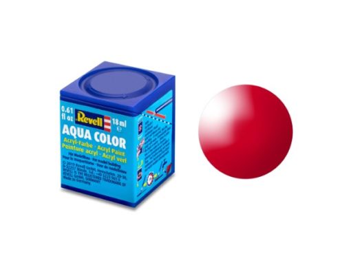 Greenhills Revell Aqua Colour Acrylic Paint Italian Red Gloss 18ML 36134 - NEW - C5368