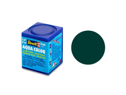 Greenhills Revell Aqua Colour Acrylic Paint Black Green Matt 18ML 36140 - NEW - C5375