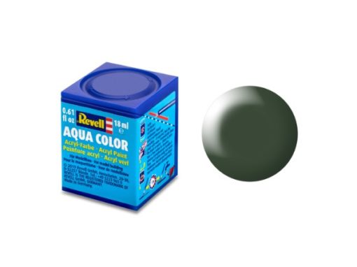 Greenhills Revell Aqua Colour Acrylic Paint Dark Green Silk Matt 18ML 36363 - NEW - C5394