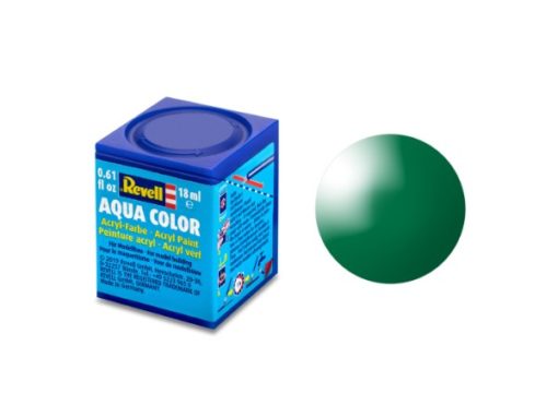 Greenhills Revell Aqua Colour Acrylic Paint Emerald Green Gloss 18ML 36161 - NEW - C5410