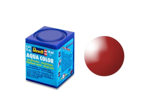 Greenhills Revell Aqua Colour Acrylic Paint Fiery Red Gloss 18ML 36131 - NEW - C5419