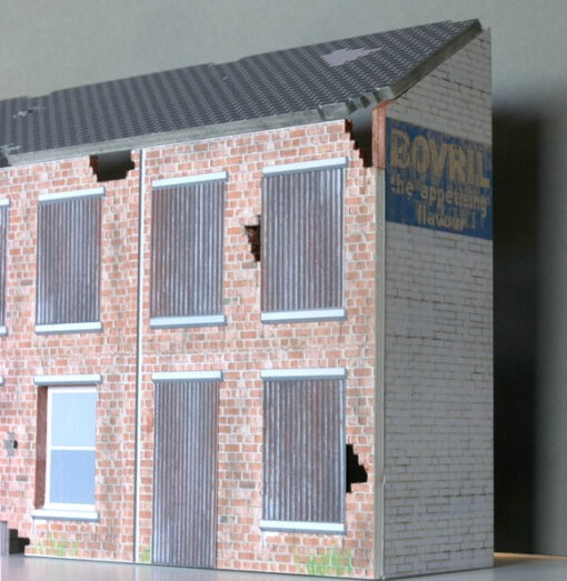 Greenhills Slot Car Building Derelict Terraced Houses Kit 1:43 Scale - Brand New - MACC848 - Image 6