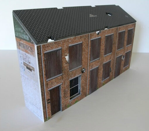 Greenhills Slot Car Building Derelict Terraced Houses Kit 1:43 Scale - Brand New - MACC848