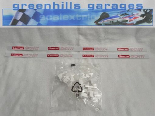 Greenhills Carrera GO!!! Barriers x 2 & Clips x 8 - NEW - G3752