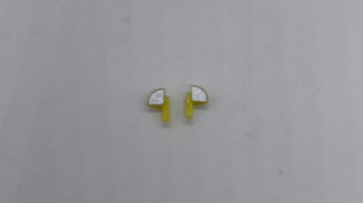 GP40 - Greenhills Yellow with Silver Wing Mirror Pair for Scalextric VW Beetle - 1.32 Scale - NEW