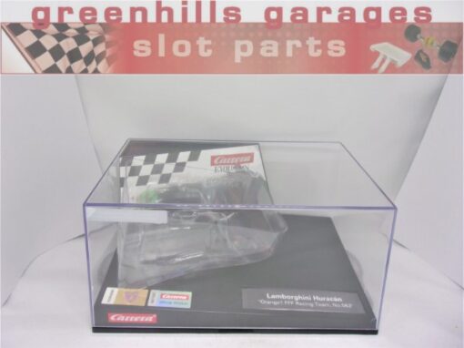 Greenhills Carrera Evolution Display Box for Lamborghini Huracan ''Orange1 FFF Racing Team, No.563'' 20027620 -Used- B1057**