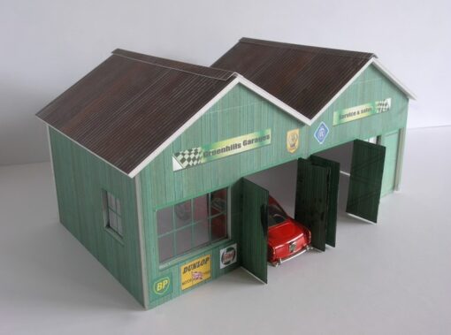 Greenhills Slot Car Building Vintage Greenhills Garage Kit 1:43 Scale - Brand New - MACC949