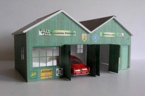 Greenhills Slot Car Building Vintage Greenhills Garage Kit 1:32 Scale - Brand New - MACC948 - Image 2