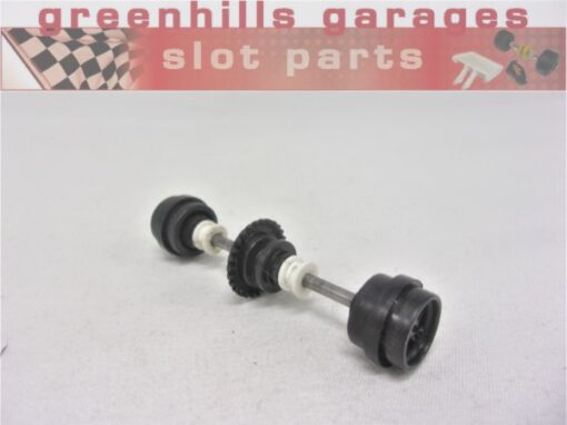 Greenhills Scalextric March 240 6 Wheel Rear Driving Axle+Wheels-Used- P8149** - Image 2