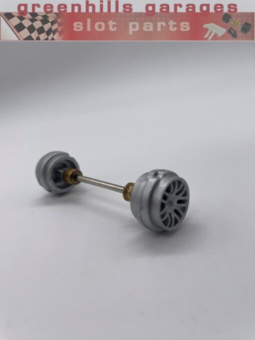 Greenhills Carrera Evolution Porsche Spyder RS Front Axle & Wheels Ref. 27203 - Used - P8559