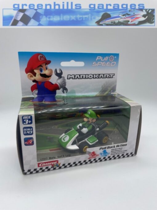 Greenhills Carrera 1.43 Pull & Speed Mario Kart 8 Luigi 17317 - NEW - 23436