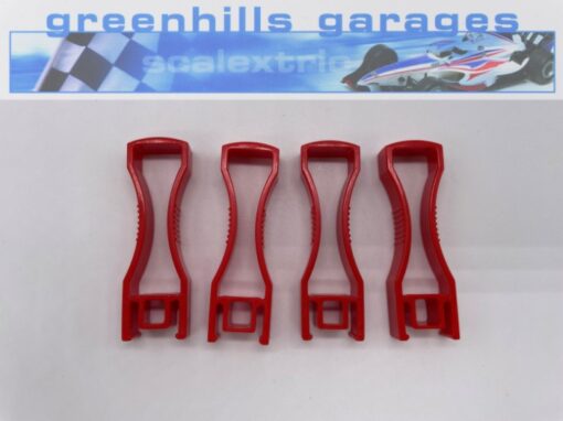 Greenhills Carrera GO!!! Red Bridge Supports x 4 - Used - MACC962