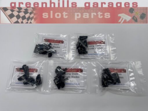 Greenhills 5 x Pack of 4 Long Stem Guide Blades for Scalextric - NEW - G4370