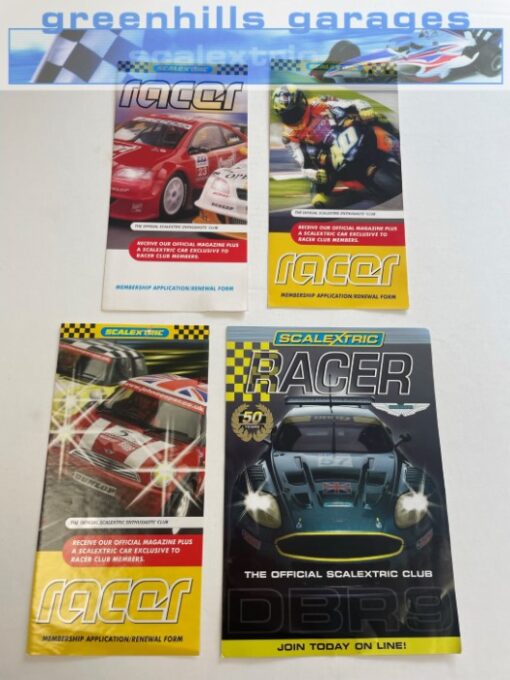 Greenhills Scalextric Racer Membership Application Forms x 4 - CAT62