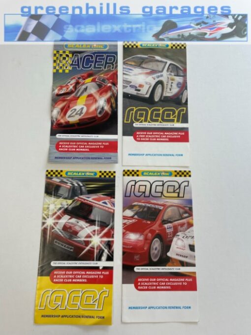 Greenhills Scalextric Racer Membership Application Forms x 4 - CAT64