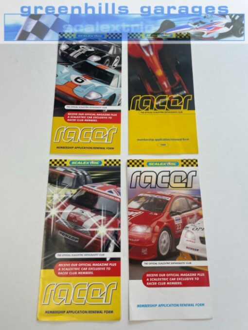 Greenhills Scalextric Racer Membership Application Forms x 4 - CAT66