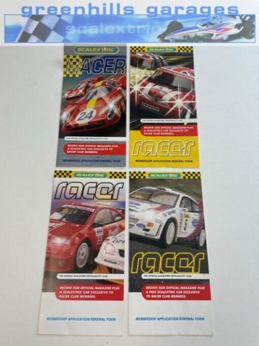 Greenhills Scalextric Racer Membership Application Forms x 4 - CAT68