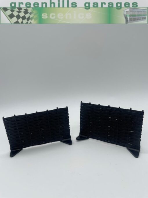 Greenhills Scalextric Set of 2 x Wattle Fencing for Goodwood Chicane - Used - ACC3238