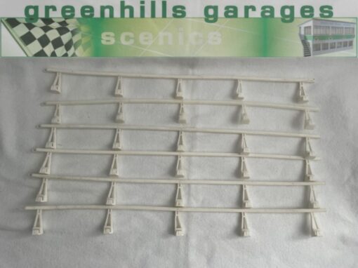 Greenhills Scalextric Classic Single Barrier Fencing x 6 - Used - MACC964 - Image 2