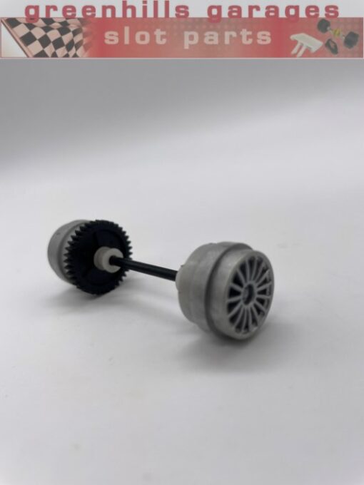 Greenhills Scalextric Jaguar XKR GT3 Silver Rear Axle & Wheels - Used - P8584