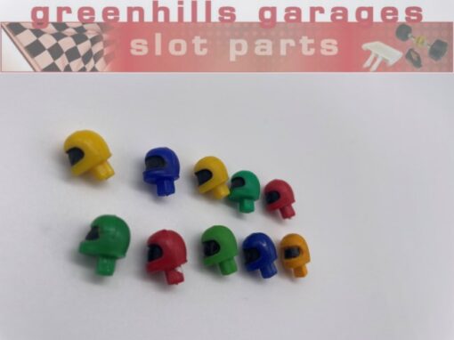 Greenhills Scalextric Small Drivers Heads x 10 - Used - P8772