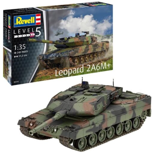 Greenhills Revell Leopard 2A6M+ Military Tank Kit 1.35 Scale Ref. 03342 - NEW - RPC057